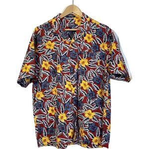 Vintage Chaps Ralph Lauren Hawaiian Shirt Short Sleeve Cotton Men’s Size XL